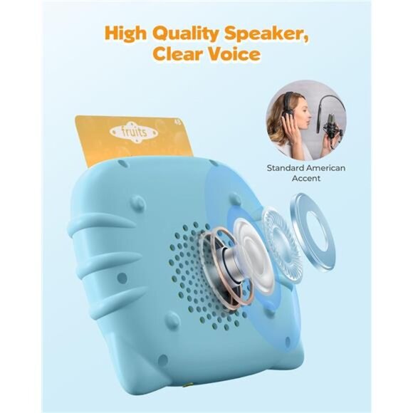 Talking Flash Cards for Toddlers 1 2 3 4 Year Olds, Montessori Language - Picture 5 of 7